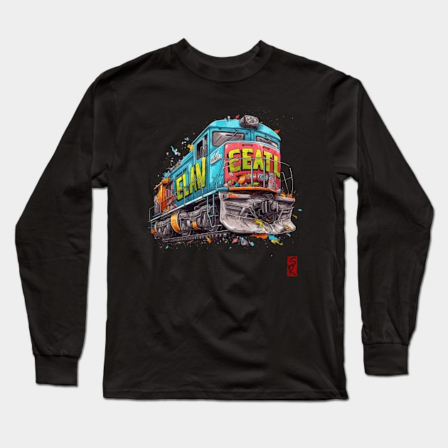 Train Long Sleeve T-Shirt by siriusreno